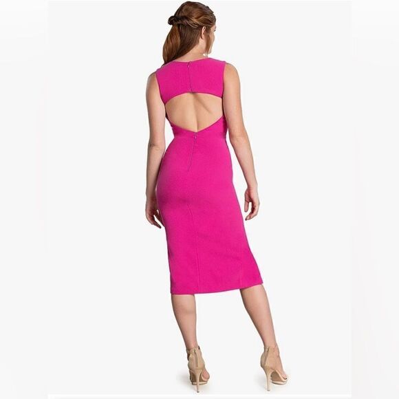 Dress the Population Maeve Sleeveless Cut-Out Back Front Slit Dress Sz M NWOT - Picture 4 of 4